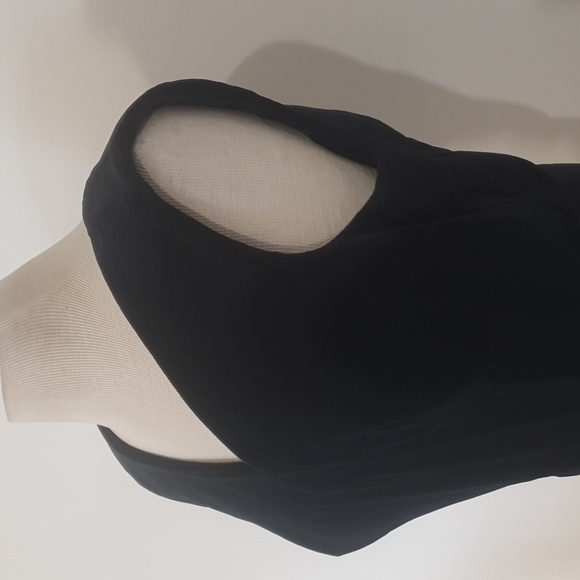 Silver Star of Sydney Vintage Velvet Black and Gold Maxi Dress Size 16 - Picture 7 of 8